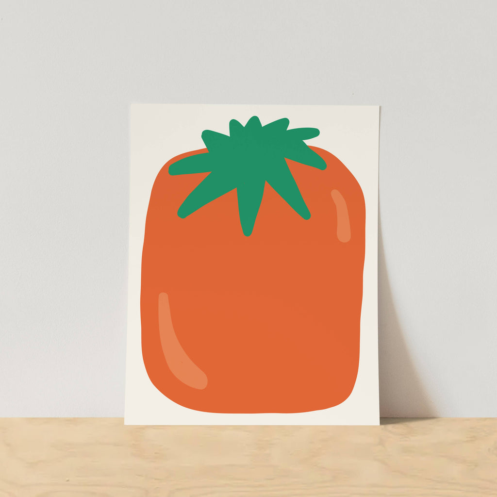 Oblong Tomato Art Print: 11x14 - Freshie & Zero Studio Shop