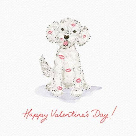Puppy Kisses Card | Valentine's Day Card - Freshie & Zero Studio Shop
