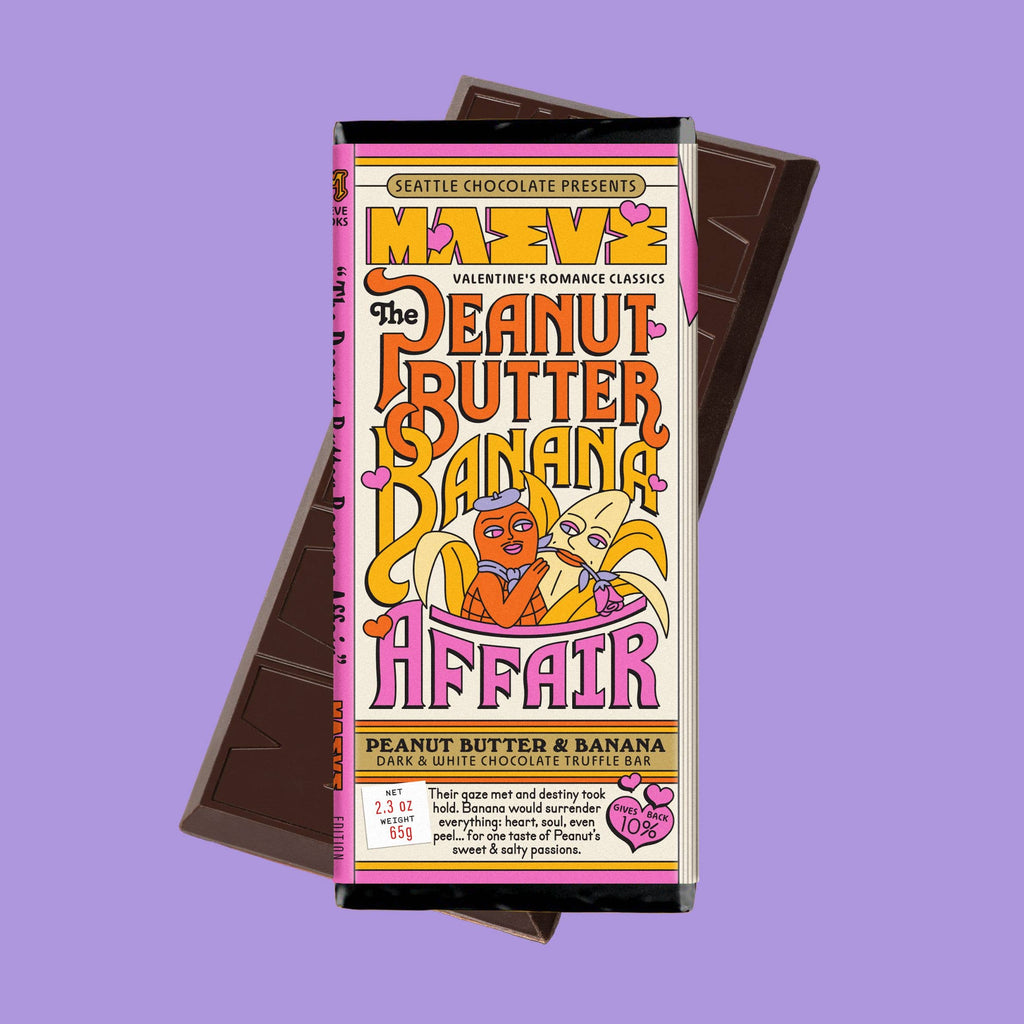 Peanut Butter Banana Affair Truffle Bar | Maeve Seattle - Freshie & Zero Studio Shop