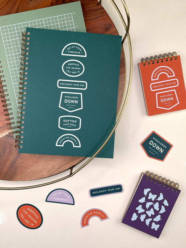 Self-Care Gel Pen Jotters Set - Freshie & Zero Studio Shop