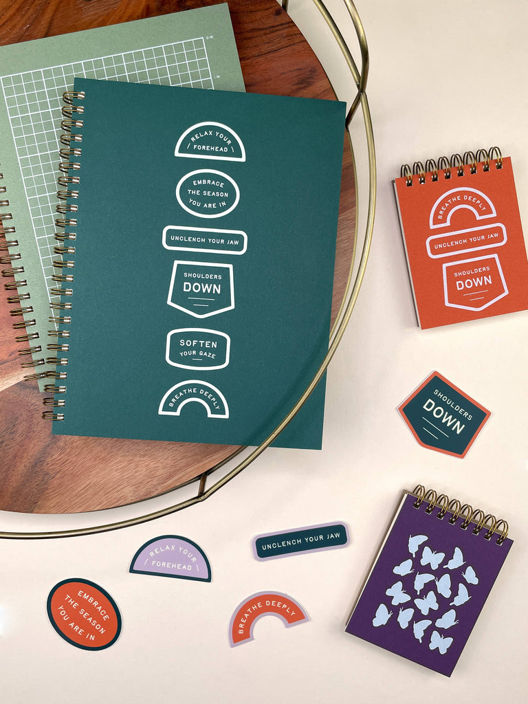 Self-Care Gel Pen Jotters Set - Freshie & Zero Studio Shop
