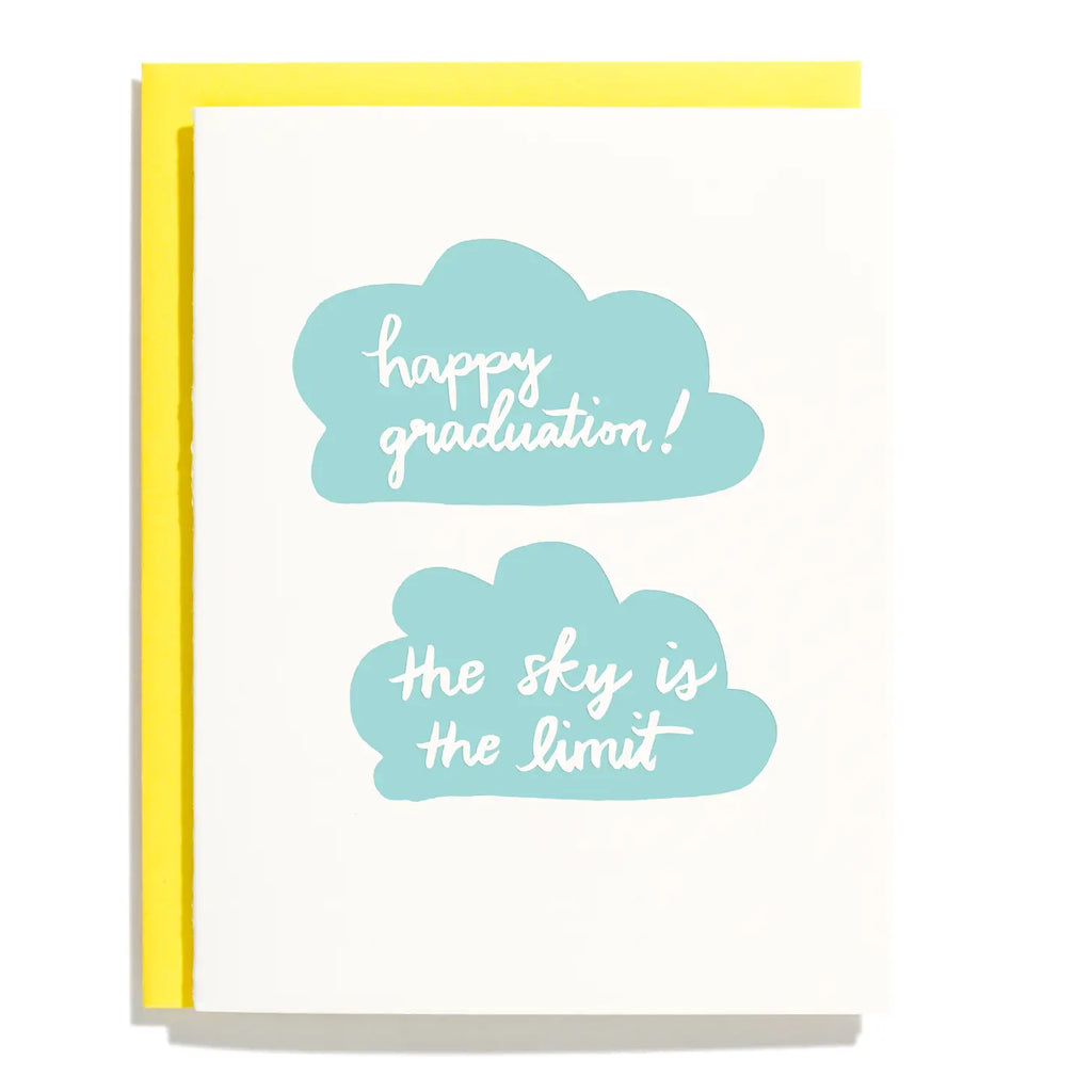 Graduation Greeting Card: Sky Is The Limit - Freshie & Zero Studio Shop
