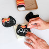 Mini Black Cats Felting Craft Kit  - Freshie & Zero Studio Shop
