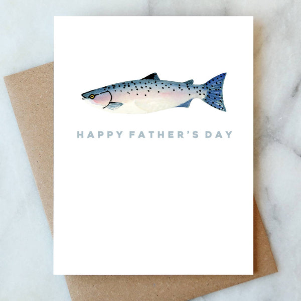 Fish Father's Day Greeting Card - Freshie & Zero Studio Shop