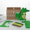 Embroidery Kit, Alligator | Level 2 - Freshie & Zero Studio Shop