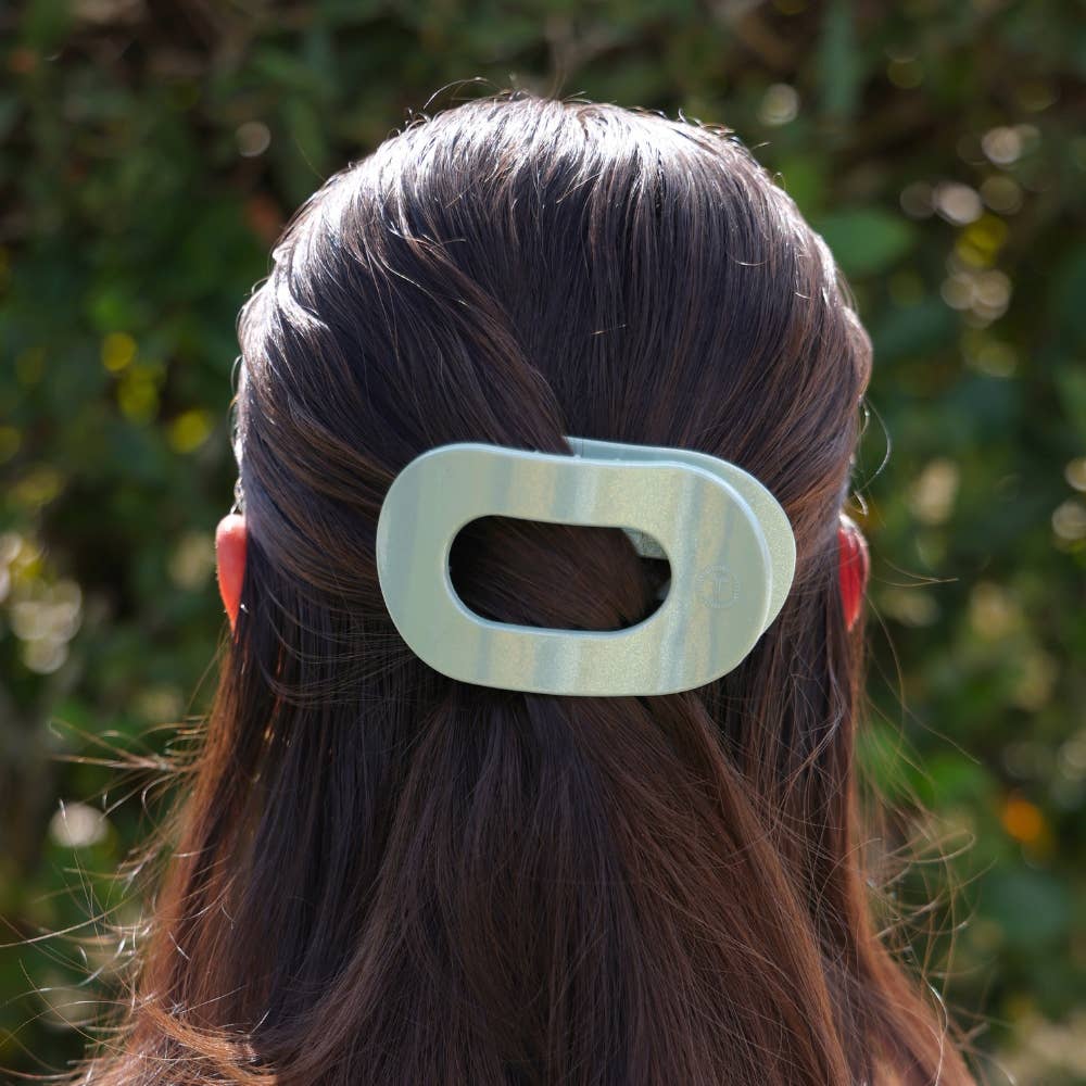 Flat Round Hair Clip | Medium | Dew Drop - Freshie & Zero Studio Shop