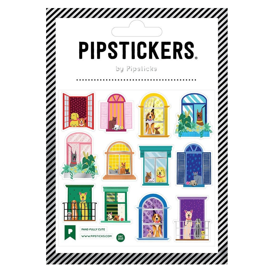 Window Sticker Sheet Pets in the Window Sticker Sheet by Pipstickers– Freshie & Zero