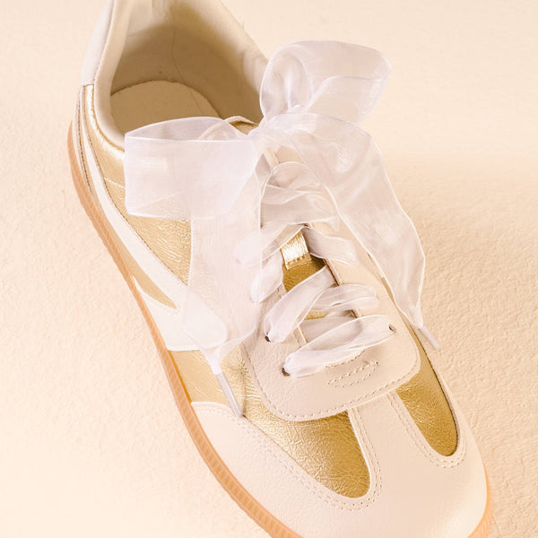 Sheer Ribbon Shoelaces - White - Freshie & Zero Studio Shop