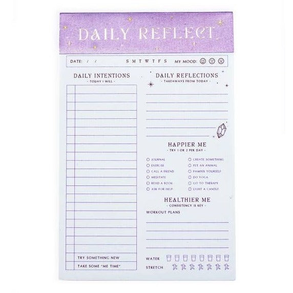 Daily Reflect Checklist Notepad - Freshie & Zero Studio Shop