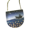 Star Sand: Boat, Hand Painted Pendant Necklace by Fernworks - Freshie & Zero Studio Shop
