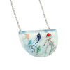 Kites, Hand Painted Pendant Necklace by Fernworks - Freshie & Zero Studio Shop