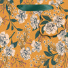 Retro Floral Orange Gift Bag - Medium - Freshie & Zero Studio Shop