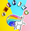Rainbow Unicorn Sticker - Freshie & Zero Studio Shop