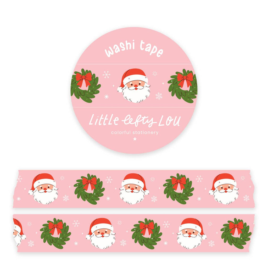 Santa Wreath Christmas Washi Tape - Freshie & Zero Studio Shop