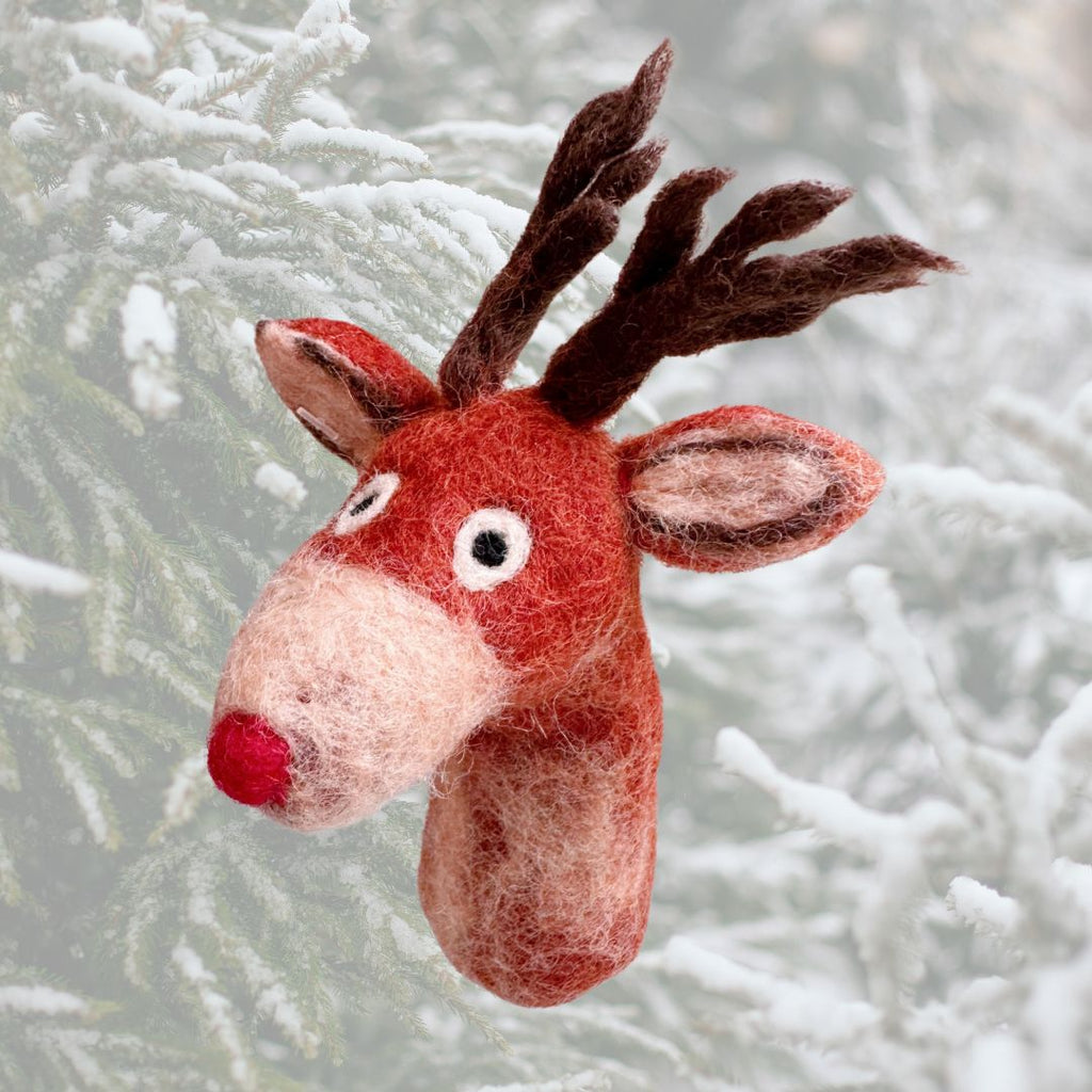 Reindeer Finger Puppet - Freshie & Zero Studio Shop