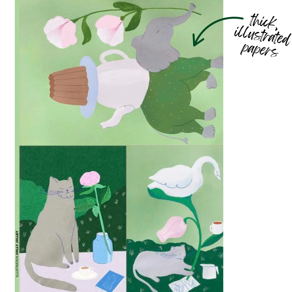 Flow Book for Paper Lovers: 250+ Pages of Paper Goodies - Freshie & Zero Studio Shop