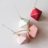 Recycled Paper Mache Geometric Ornament with Gold Foil - Freshie & Zero Studio Shop