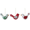 Embroidered Felt Festive Bird Ornaments - Freshie & Zero Studio Shop
