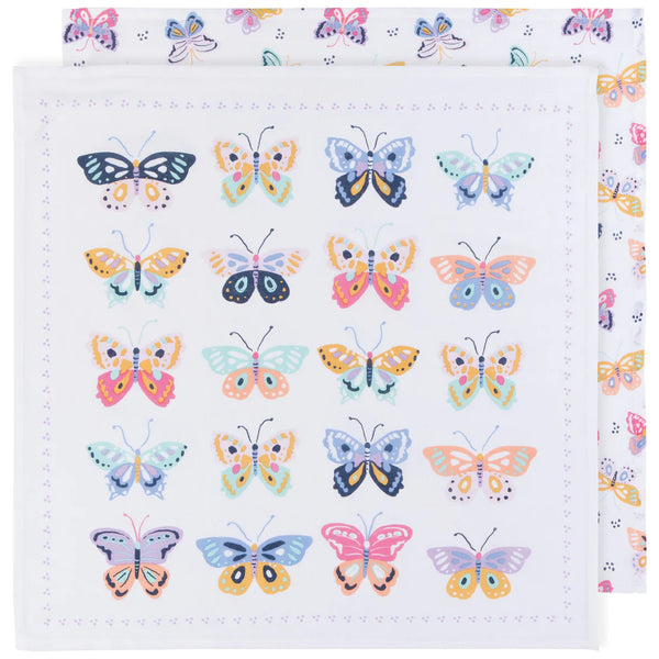 Butterfly Floursack Dishtowel by Danica - Set of 2 - Freshie & Zero Studio Shop