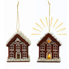 Light Up Gingerbread House Ornaments - Freshie & Zero Studio Shop