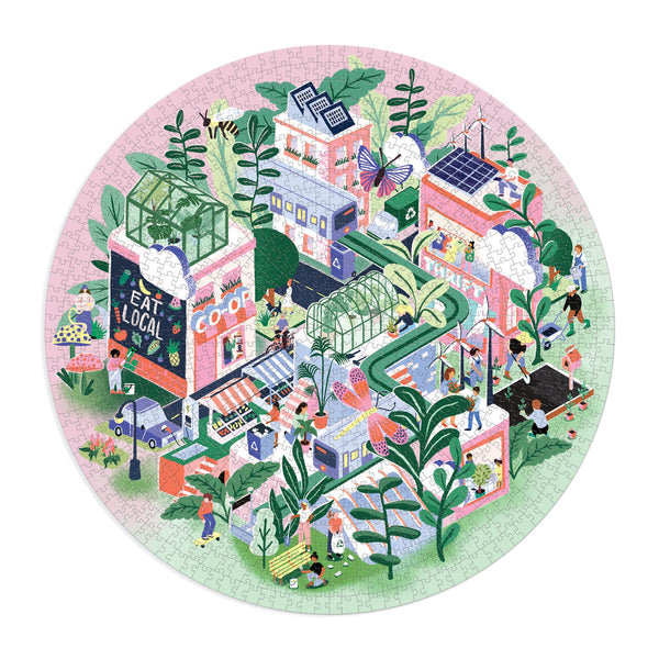Green City Puzzle: 1000 Pieces - Freshie & Zero Studio Shop
