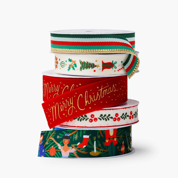 Christmas Tree Ribbon Set of 5 by Rifle Paper Co. - Freshie & Zero Studio Shop