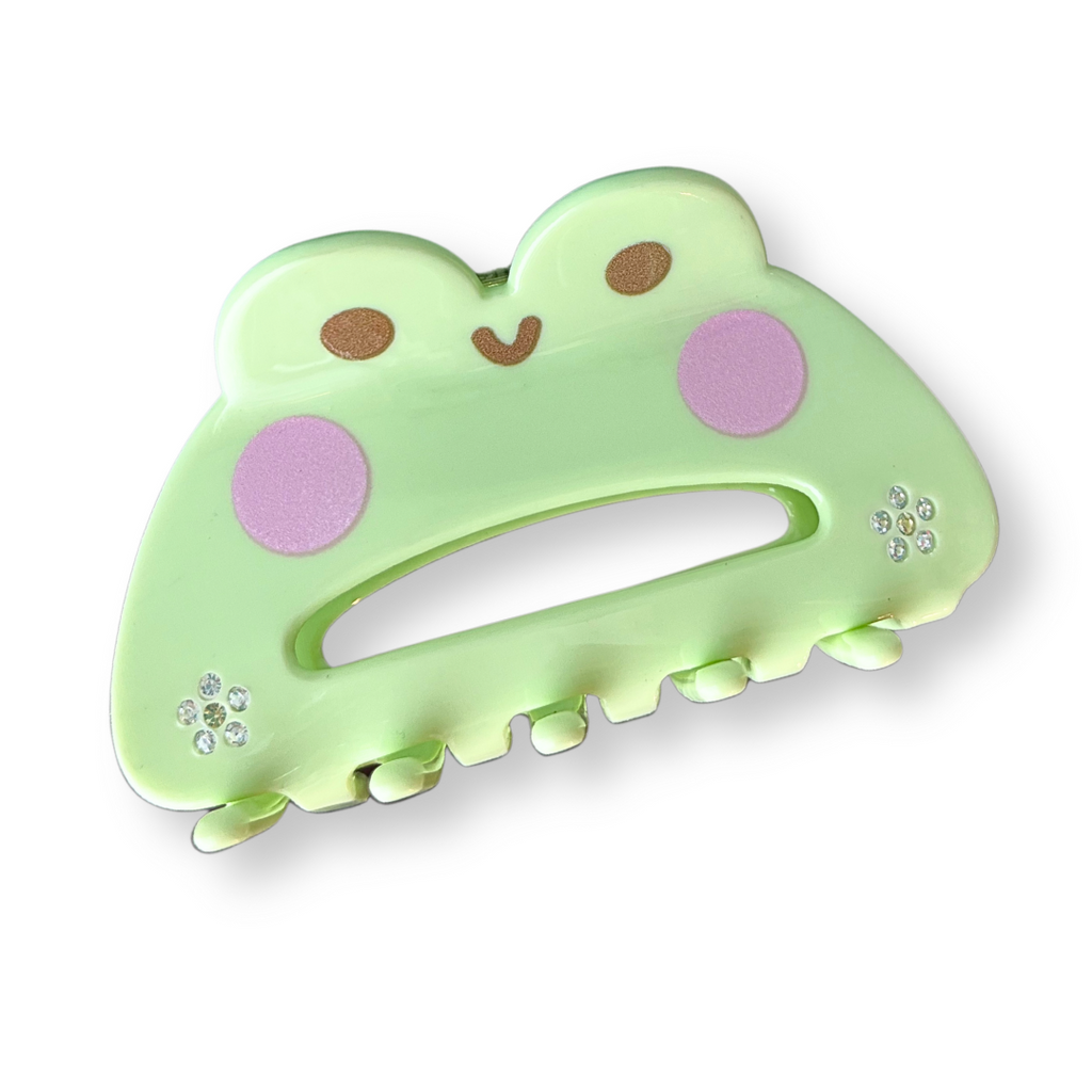 Kawaii Frog Hair Claw Clip - Freshie & Zero Studio Shop