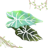 Acetate Leaf Hair Claw Clip, Monstera Leaf Hair Clip: Dark Green Blue - Freshie & Zero Studio Shop