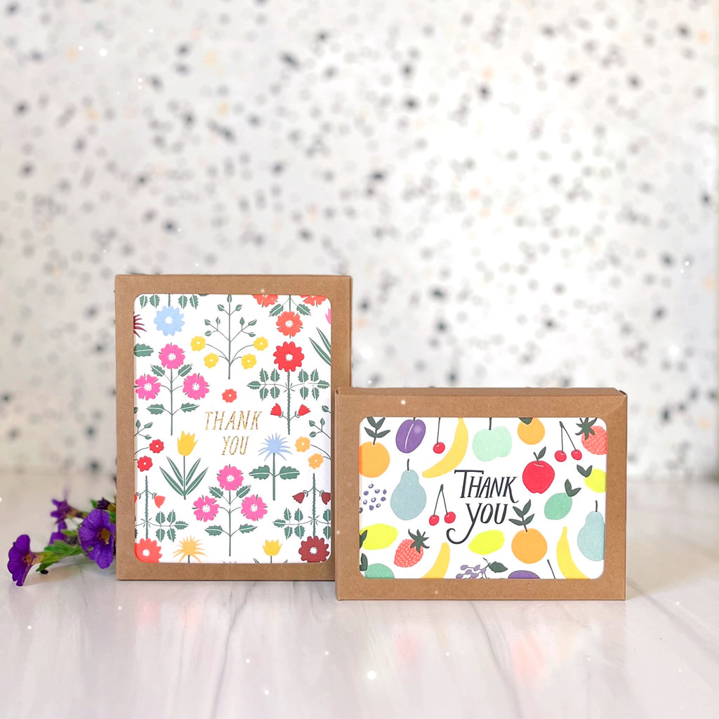 Boxed Note Cards: Thank You Garden Party - Freshie & Zero Studio Shop