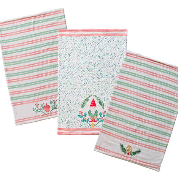 Holiday Tea Towel with Terry Cloth Backing - Freshie & Zero Studio Shop