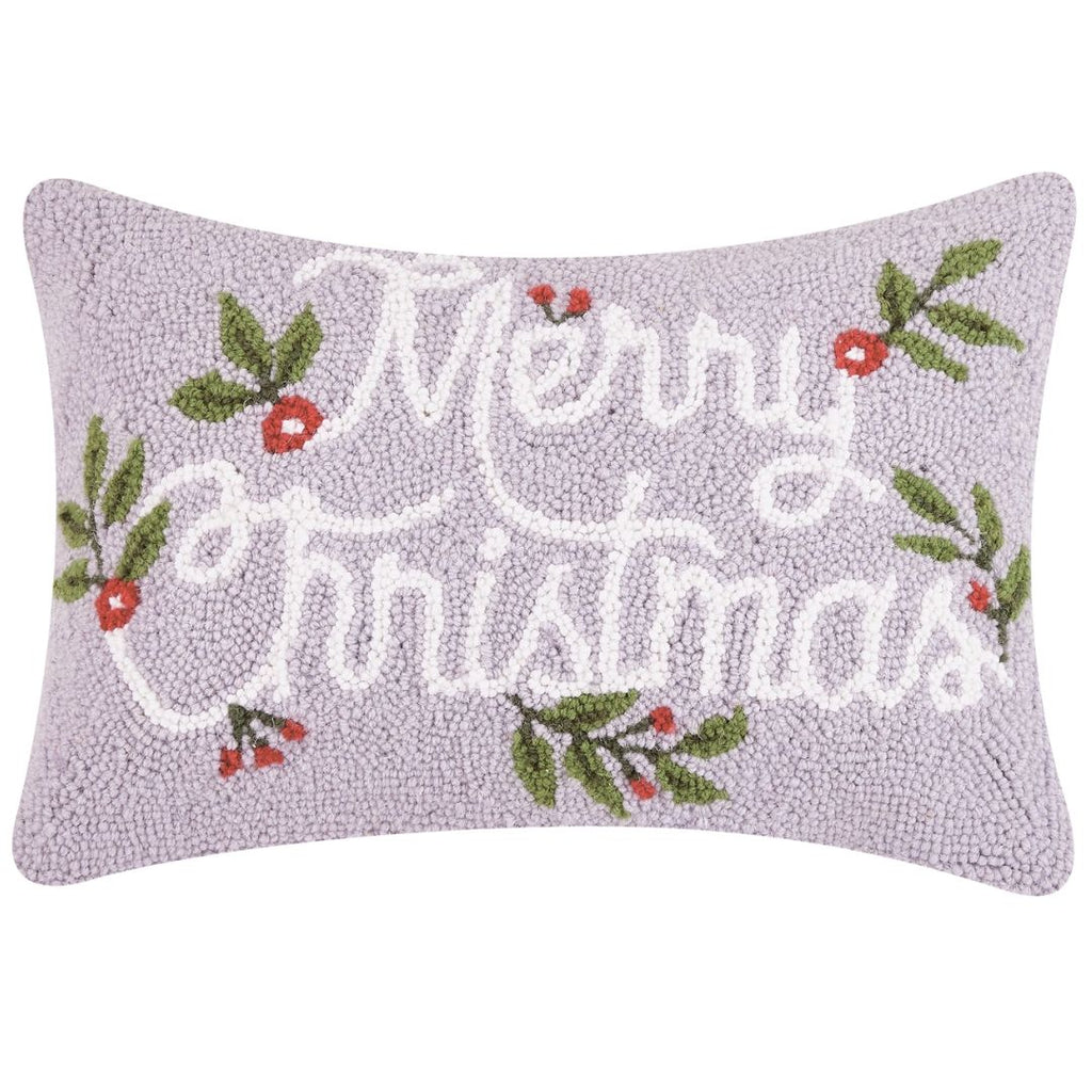 Greeneries Merry Christmas Hook Pillow - Freshie & Zero Studio Shop
