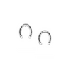 Tiny Stud Earrings: Silver Horseshoe - Freshie & Zero Studio Shop