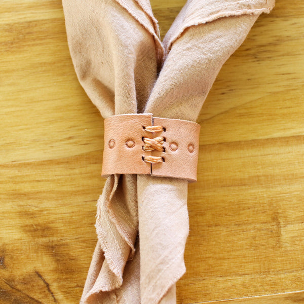 Wildflower Leather Bandana Slide - Freshie & Zero Studio Shop