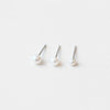 Small White Pearl Earrings - Freshie & Zero Studio Shop