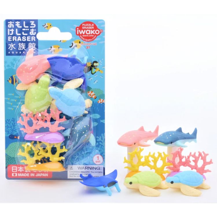 Iwako Sea Life Eraser Set of 7 - Freshie & Zero Studio Shop