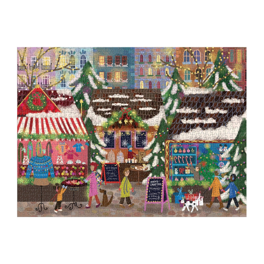 Merry Market 1000 Piece Foil Puzzle - Freshie & Zero Studio Shop