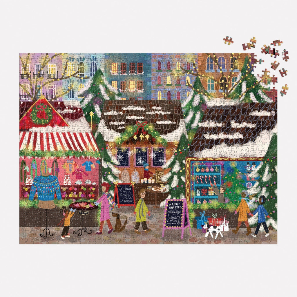 Merry Market 1000 Piece Foil Puzzle - Freshie & Zero Studio Shop