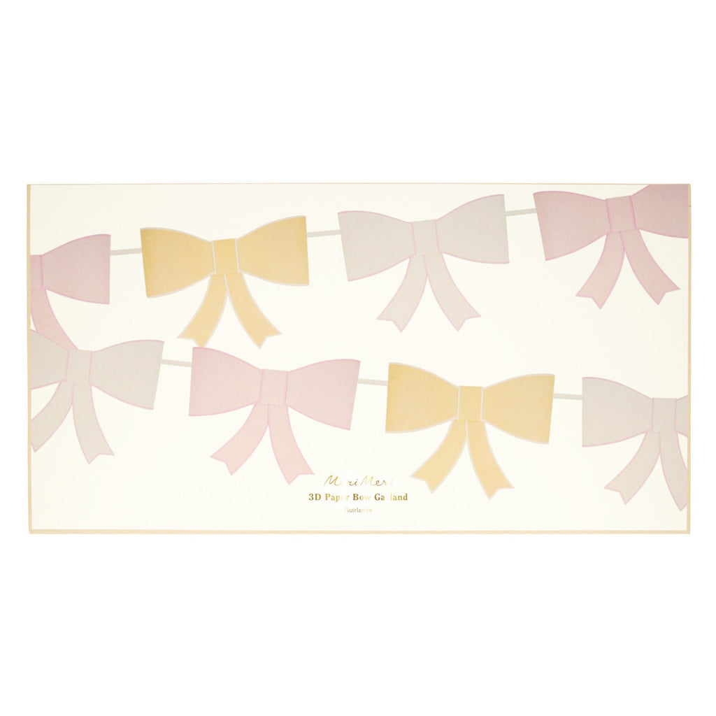 Puffy Paper Bows Garland - Freshie & Zero Studio Shop