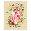 Colorful Prairie Cat art print by Katie Daisy, featuring vibrant floral and feline artwork on a poster or print.