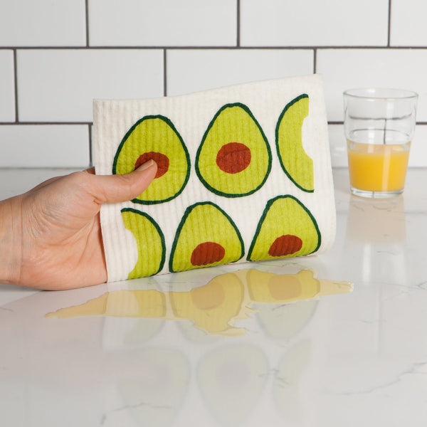 Reusable Swedish Dish Towel - XL Avocado - Freshie & Zero Studio Shop