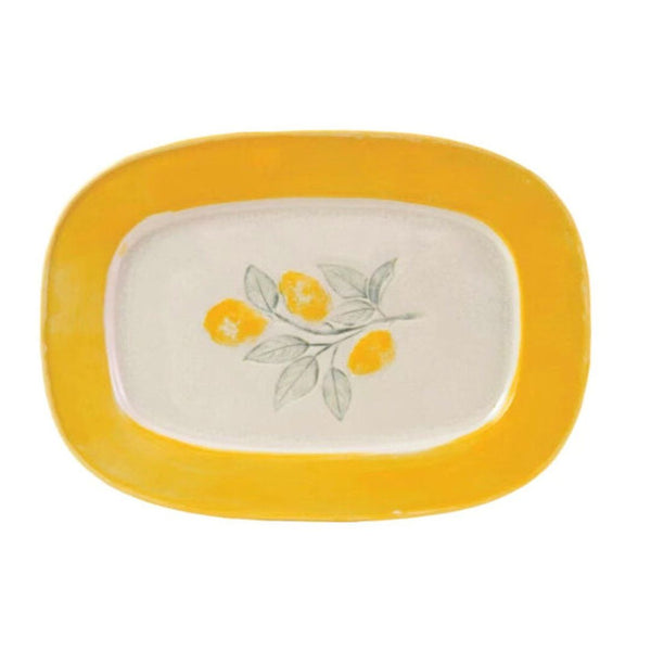 Lemon Crackle Glaze Serving Dish - Freshie & Zero Studio Shop