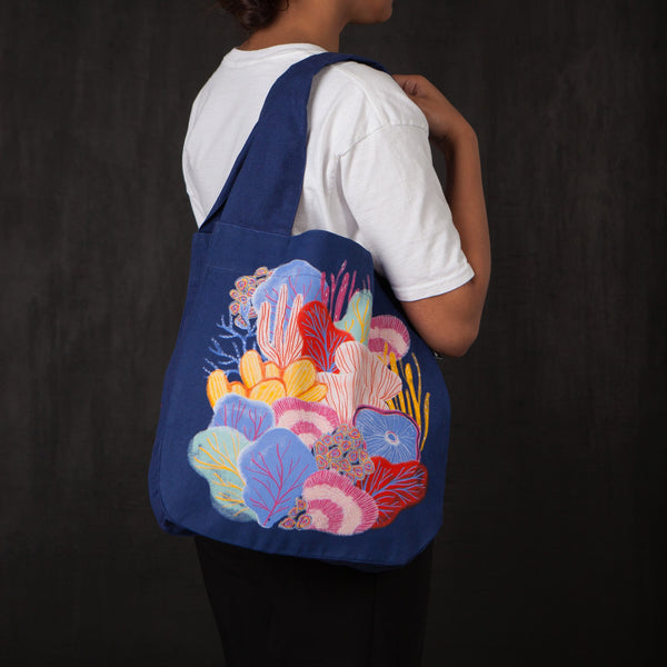Cotton Tote Bag - Neptune - Freshie & Zero Studio Shop