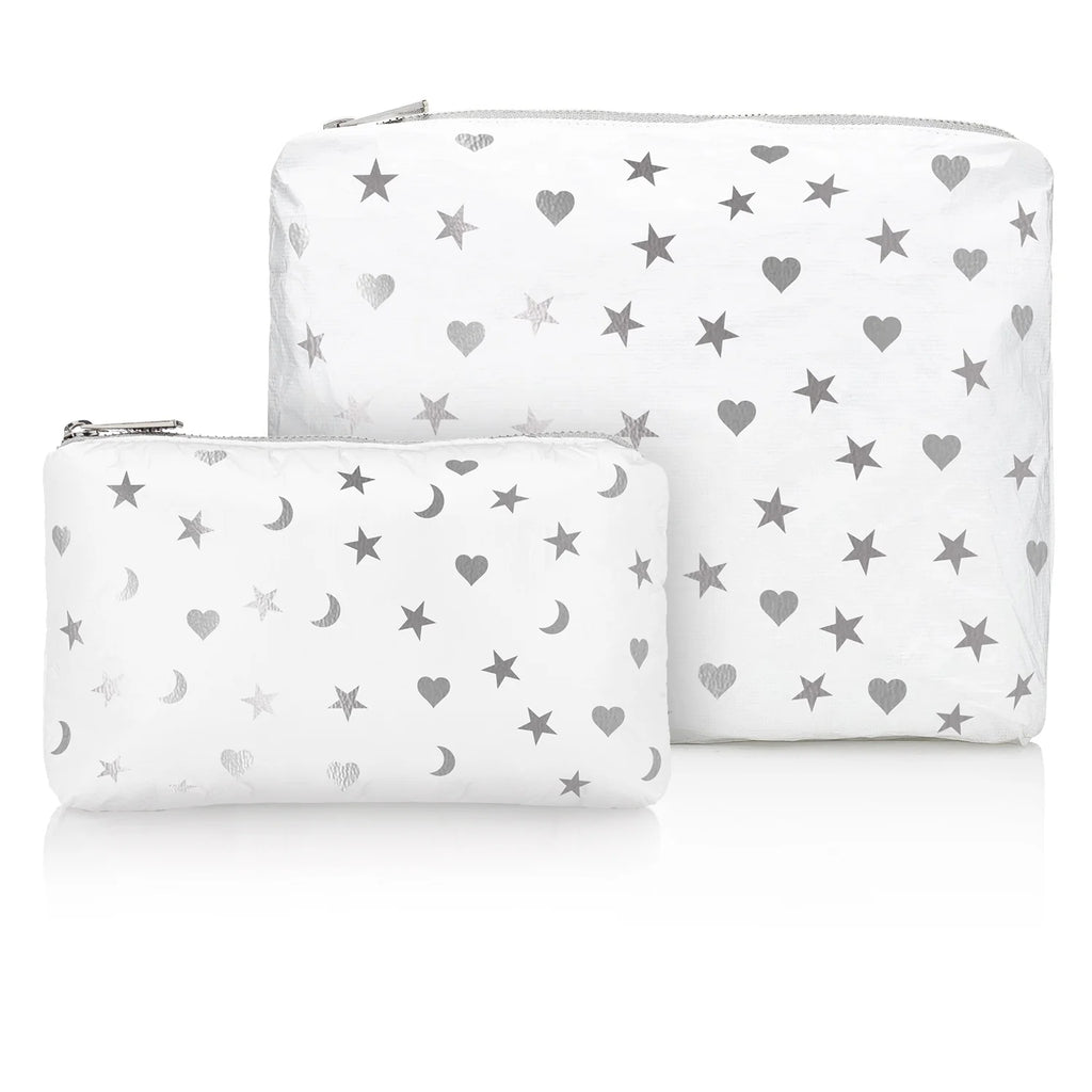 Heart, Moon and Stars Water Resistant Small Bag by HI LOVE - Freshie & Zero Studio Shop