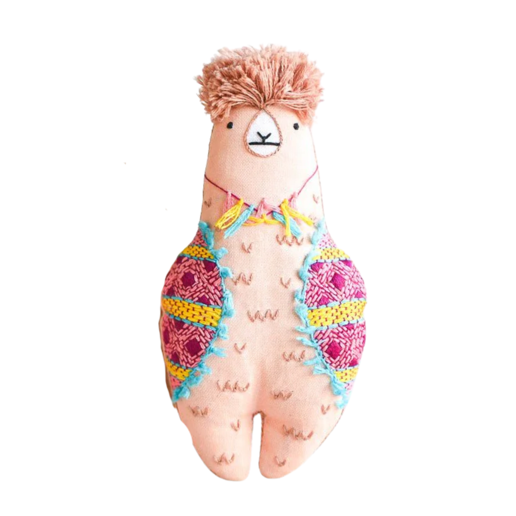 Embroidery Mini Plush Kit, Llama - Level 2 - Freshie & Zero Studio Shop