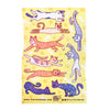 Long Cats Sparkly Sticker Sheet - Freshie & Zero Studio Shop