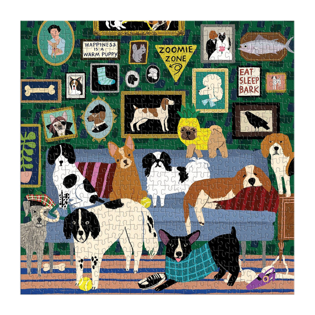 Lounge Dogs Puzzle: 500 Pieces - Freshie & Zero Studio Shop