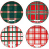 Holiday Plaid Appetizer Plates - Set of 4 - Freshie & Zero Studio Shop