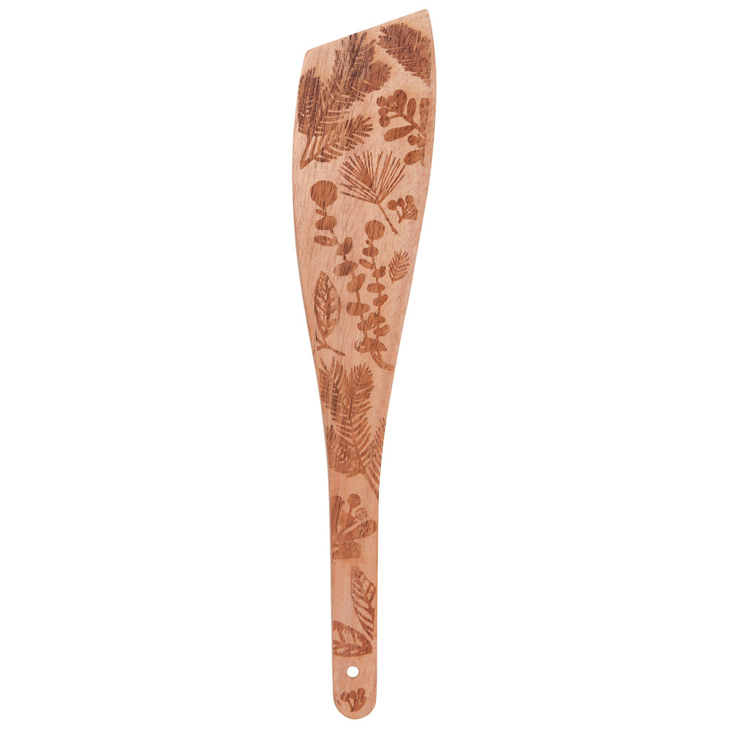 Winterberry Engraved Neem Wood Utensil Set By Danica - Freshie & Zero Studio Shop