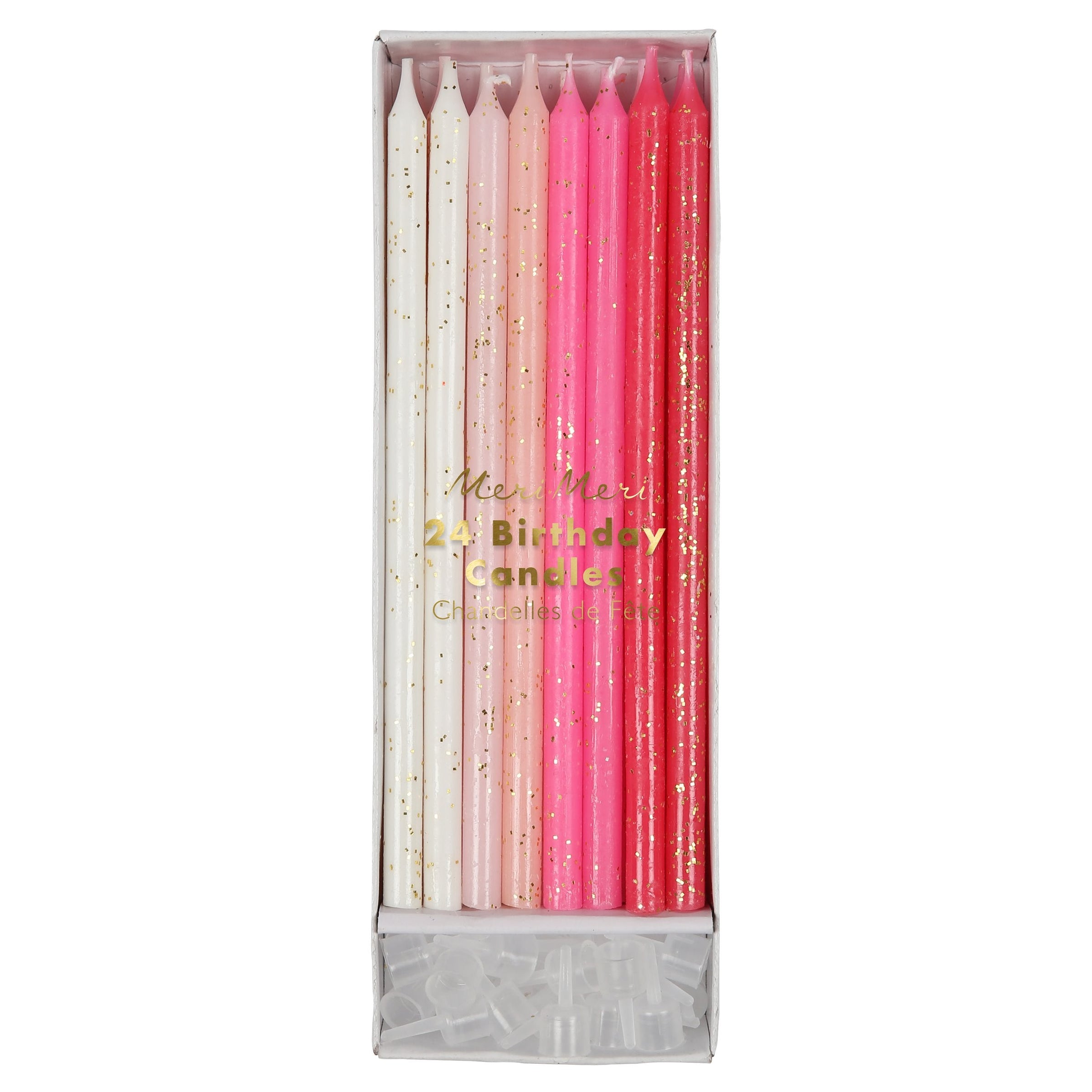 Pink Glitter Birthday Candles Freshie & Zero