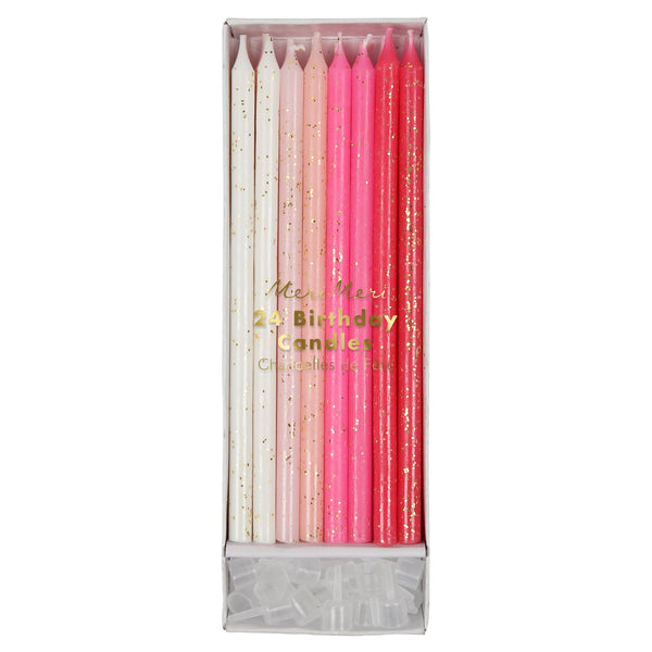 Pink Glitter Birthday Candles - Freshie & Zero Studio Shop